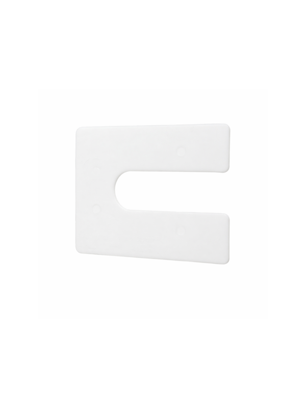 1/32 x 3 x 4 Horseshoe Shim White Box of 500