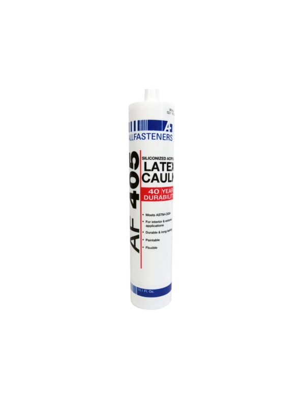 White Siliconized Latex Sealant 10.1oz Tube - 12/Case