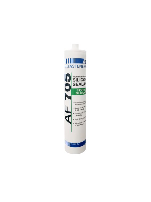 AF 705 Clear 100% Acetoxy Silicone Sealant 10.1oz Tube - 12/Case