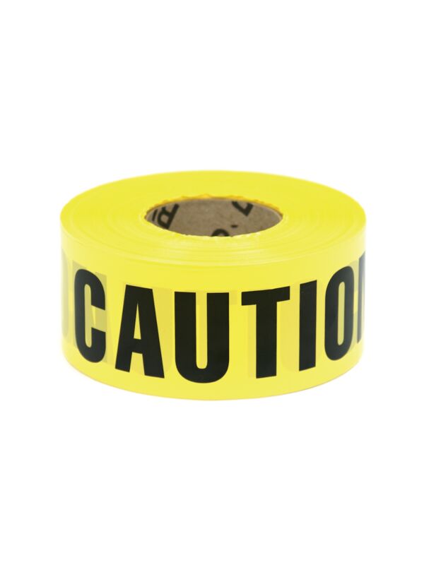 3 x 300ft Yellow Caution Tape 24/Case