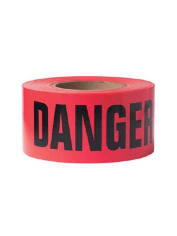 3in x 1000ft Red Danger Barricade Tape