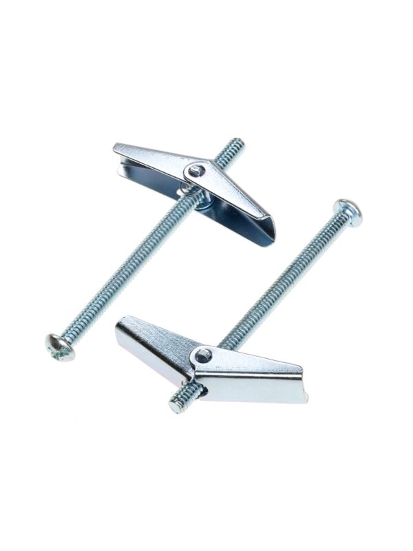 3/16 x 3 Round Combo Head Toggle Bolt/Wing Zinc 50/Box - 500/Ctn