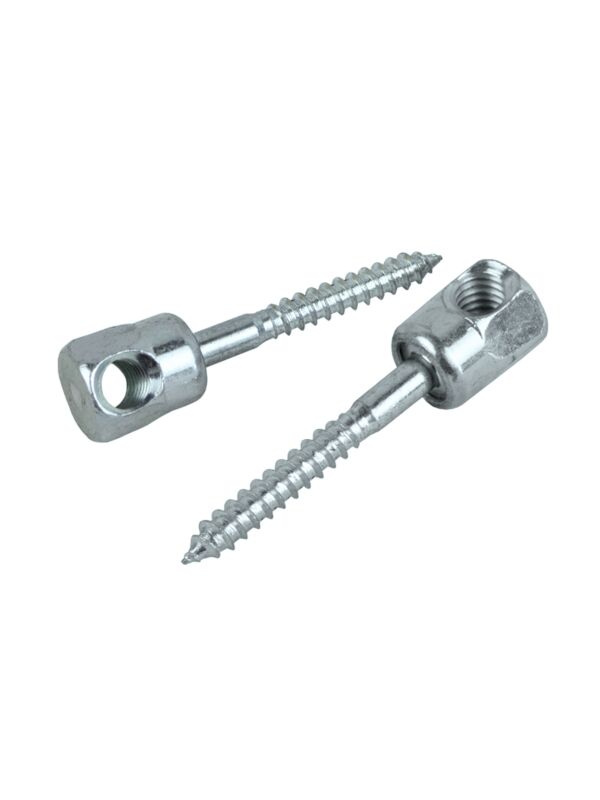 1/4 x 2 Sammy Screw Side Mount - Wood for 3/8 Rod 25/Box - 125/Case