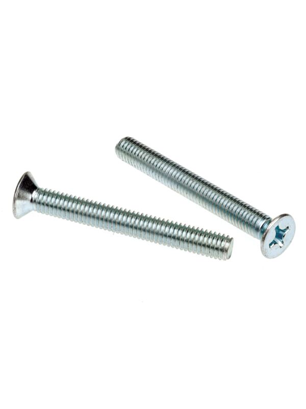 Flat Phillips Head Machine Screw Zinc