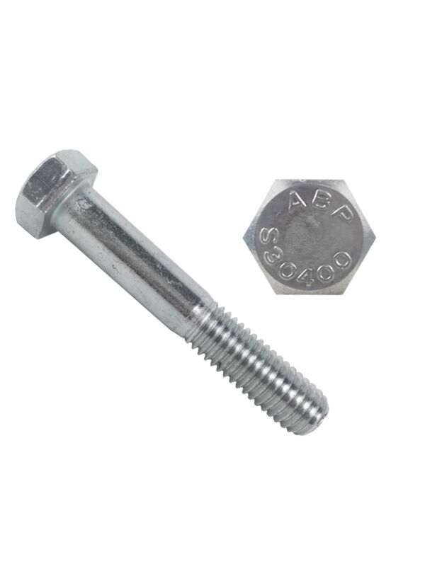 Hex Cap Screw Type 304 Stainless Steel
