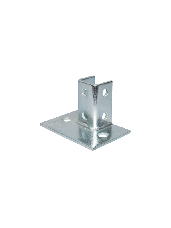 B-620-FL Single Post Base Flush Mount 2 Hole 5/Box