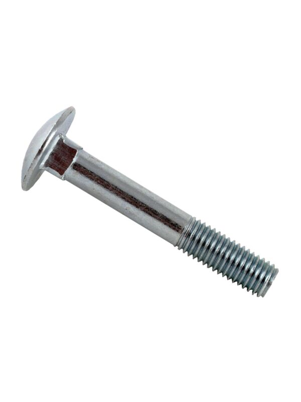 5/16-18 X 1/2 Carriage Bolts – A307 Steel, Zinc Plated – Grade 2 – 25 Pack
