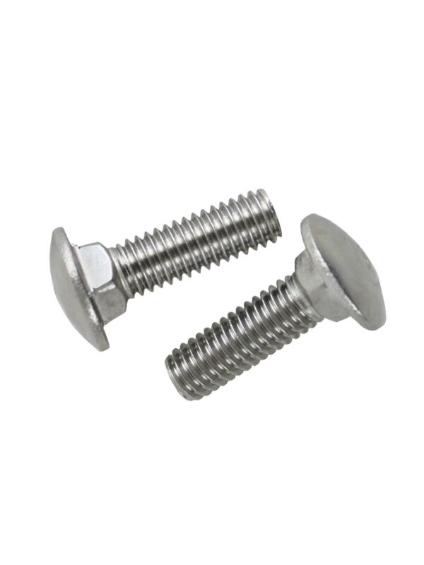 3/8-16 x 1-1/2 Carriage Bolt Gr 18.8 Stainless Steel 100/Box