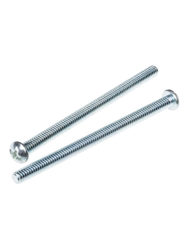 8-32 x 2 Round Combo Head Machine Screw Zinc 100/Box - 2500/Ctn