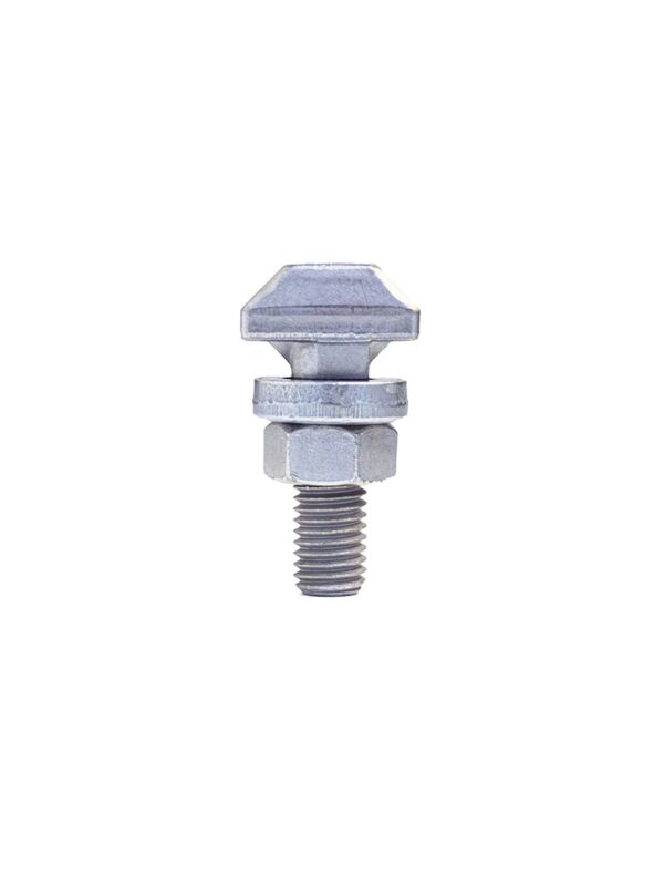M12 x 40mm Flat Collar Washer T-Lock Bolt Zinc Nickel