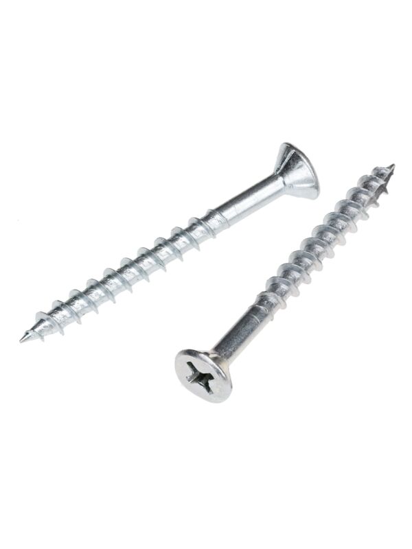 Flat Phillips Head Spur Screw Zinc