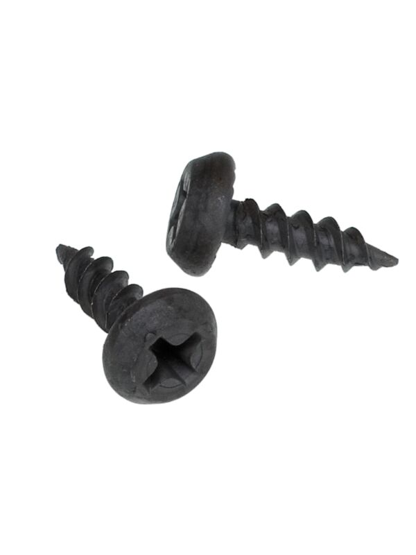 7 x 7/16 Pan Phillips Head Framing Screw Sharp Pt Black 15,000/Ctn
