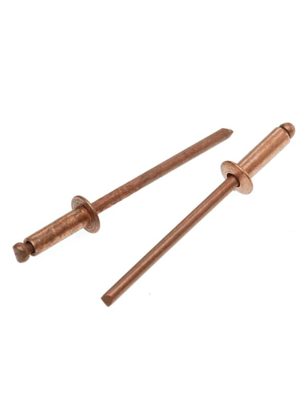 1/8 42 Blind Rivet Copper Barrel / Copper Plated Steel Mandrel (Grip Range: 0.063