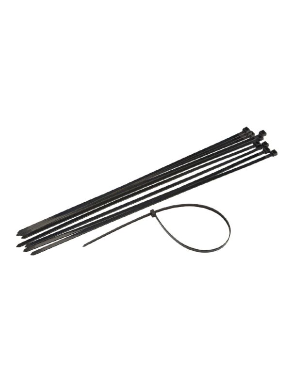Cable Tie 11in Black Nylon Standard 50lb Weather Resistant 100/Pack