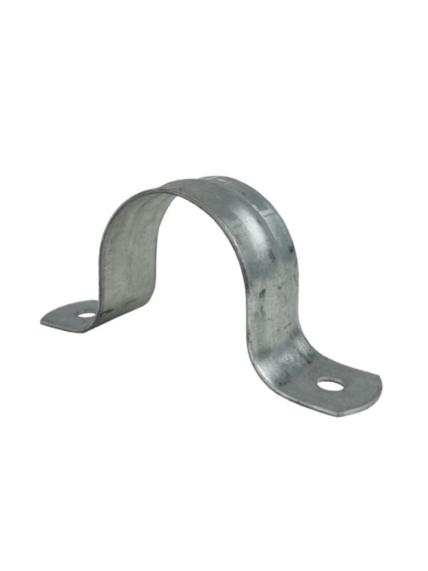 2in Pipe Strap 2 Hole Pre-Galvanized - 50/Box