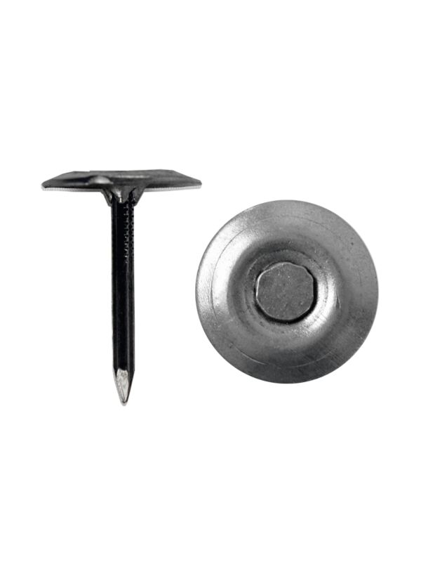 1-1/2 Round Metal Cap Masonry Nails 25 Lb Box