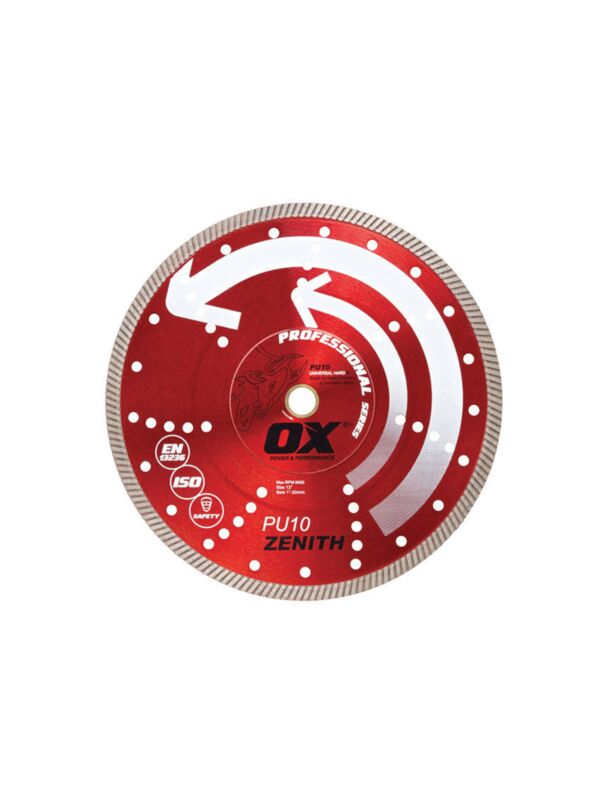12 x 1in-20mm Ox Professional Universal Material Turbo Diamond Blade