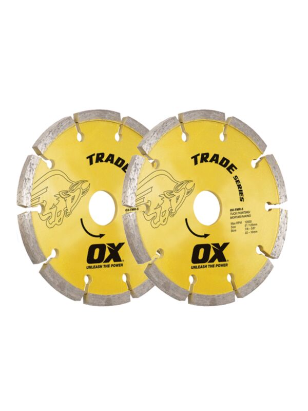 4-1/2 x 7/8-5/8 Ox Trade Tuck Point Diamond Blade