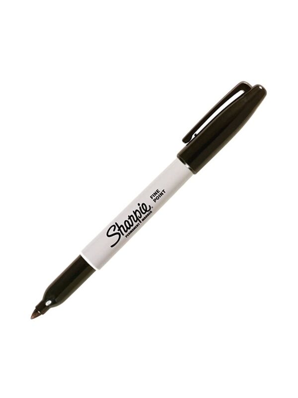 Sharpie Black Permanent Marker Fine Tip 12/Box