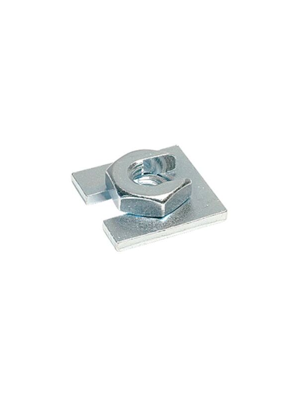 1/2-13 Slip-On Lock Nut with Square Washer Zinc