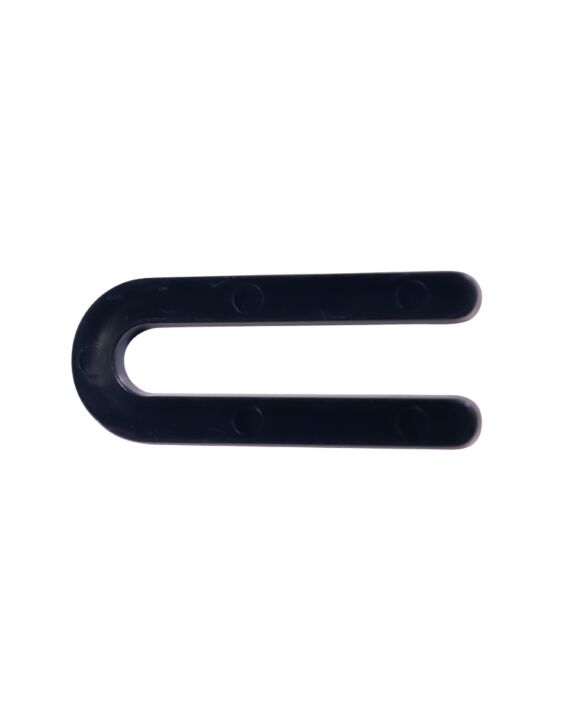 1/4 x 1-1/2 x 3-1/2 Horseshoe Shim SOLID Black Box of 500