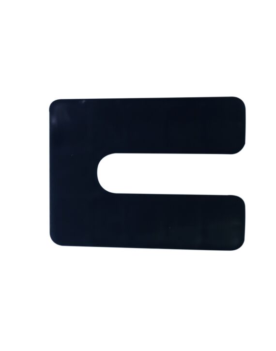 1/4 x 3 x 4 Horseshoe Shim Black Box of 250