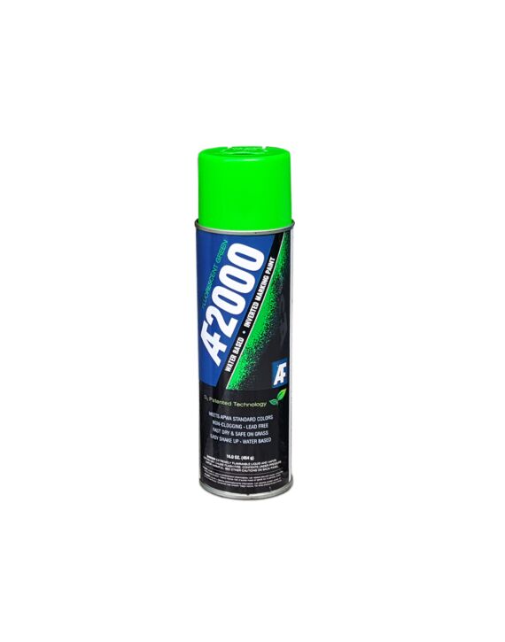 AF2000 Fluorescent Green (Water-Based) Inverted Marking Paint 15oz - 12/Case