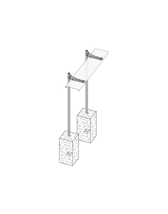 24" x 10' Long Ice Bridge, direct burial
No Trapeze