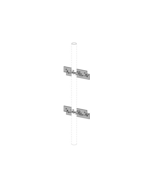 Wall Mount Bracket 2-7/8" OD pipe
Equal to WMA300
