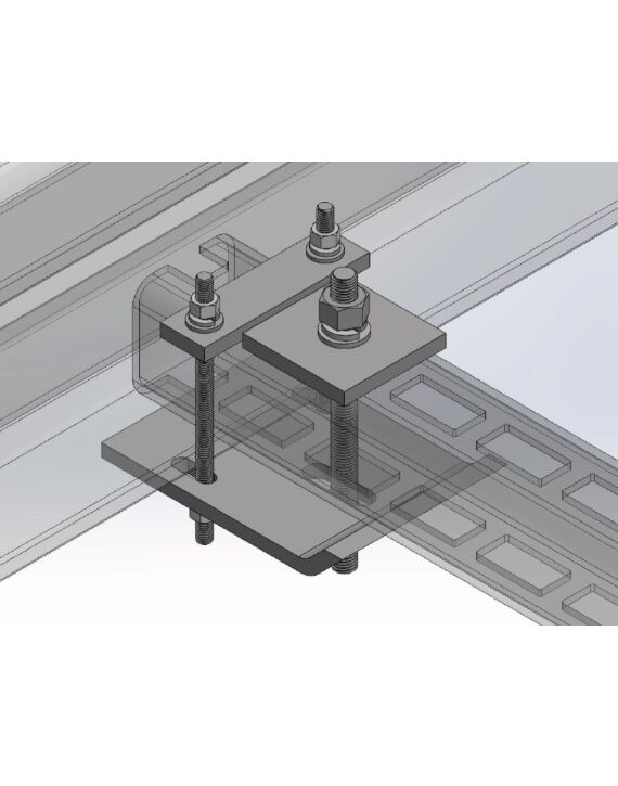 4" NexSpan2™ H Series Universal Clamp, HDG - 75 Kits per Crate