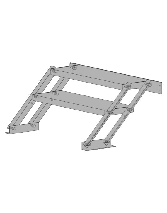 AllFasteners 2-Step Self Leveling Stair