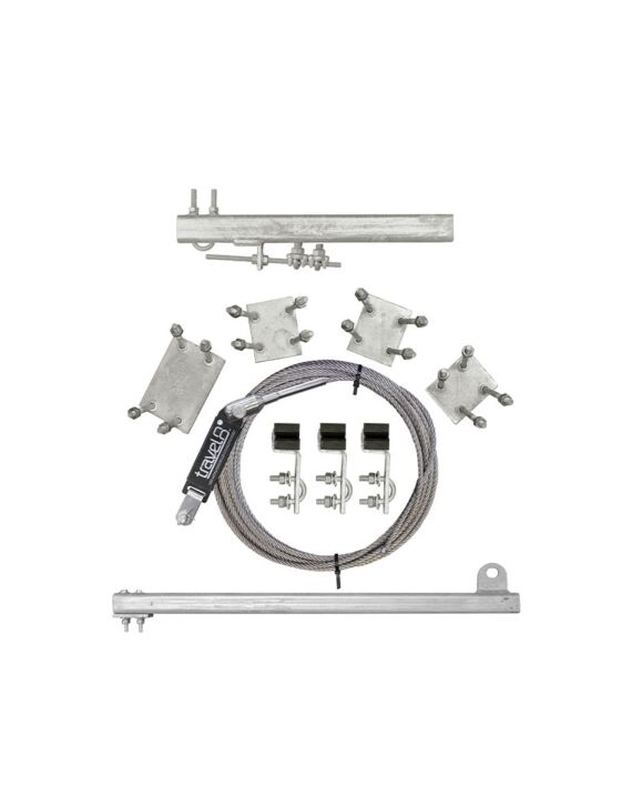 190ft Stainless Steel Ladder Mount Safety Climb System with Stainless Cable