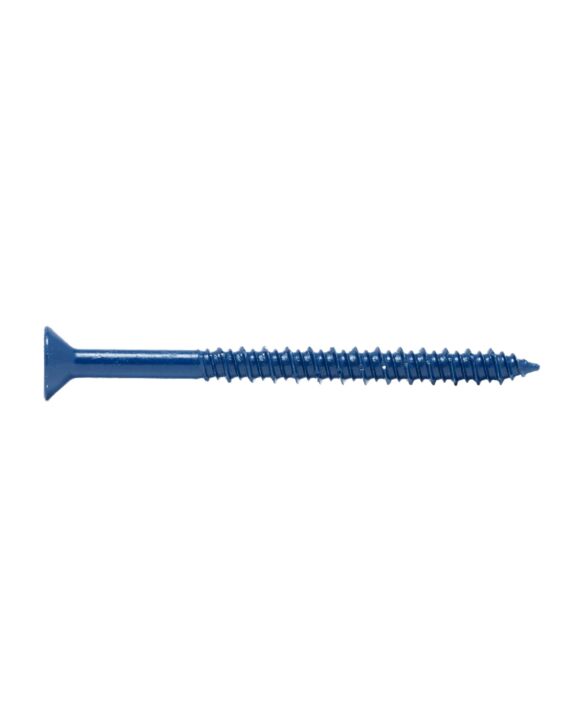 AF 1/4 x 3-1/4 Flat Phillips Head Concrete Screw Blue 100/Box - 800/Ctn