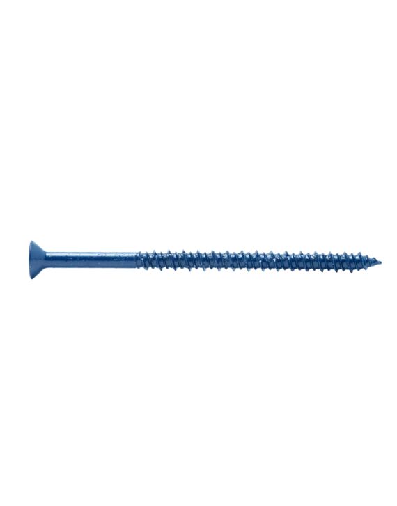 3/16 x 2-3/4 Flat Phillips Head Concrete Screw Blue 100/Box - 1000/Ctn
