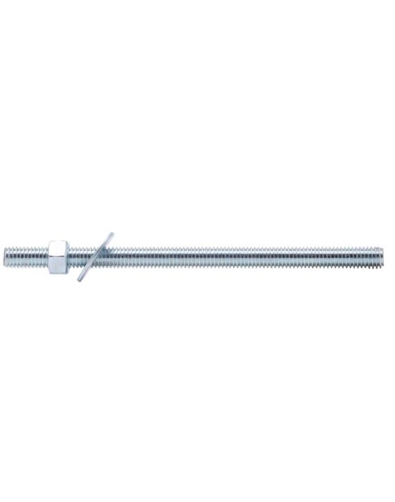 1/4-20 x 4" Anchor Rod Assembly with Nut & Washer Zinc 50/Box