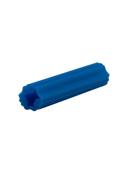 1-1/2 Vinyl Plastic Screw Anchor for 14 or 1/4" screw Blue 100/Box (5/16" Drill Size)