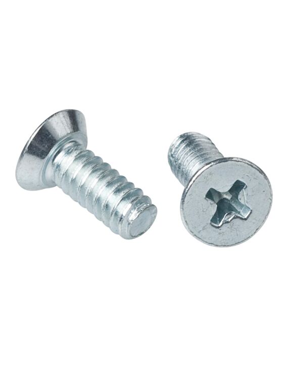 Flat Phillips Head Undercut Machine Screw Zinc