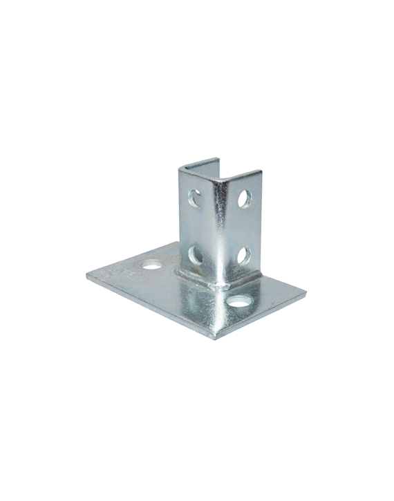 B-620-FL Single Post Base Flush Mount 2 Hole 10/Box