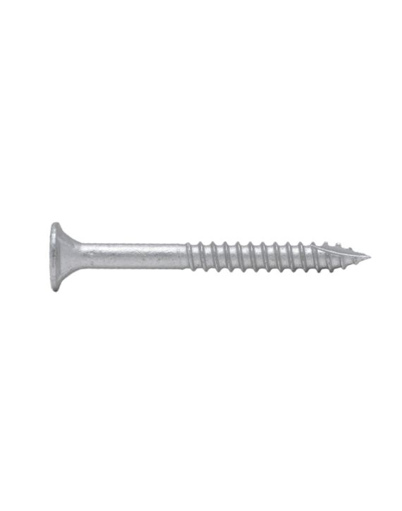 14-10 x 2-1/2 (65mm) Bugle Head Hex Drive Timber Screw Rib Hd Type 17 Galvanized 1000/Box(5mm Drive 5HXI5M)