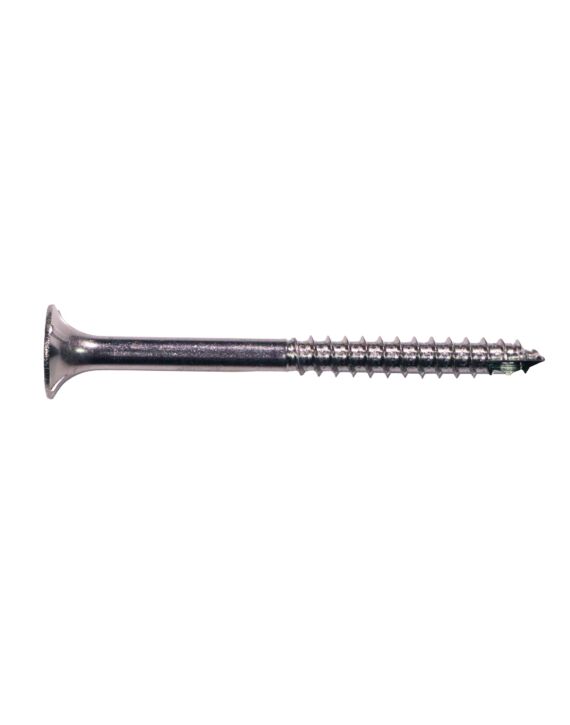 14-10 x 2 (50mm) Bugle Head Hex Drive Timber Screw Rib Hd Type 17 Gr 304 Stainless 1000/Bx (5mm Driver 5HXI5M)