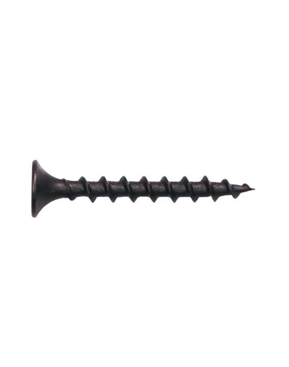 6 x 1-1/4 Drywall Screw Bugle Phillips Coarse Thread Black Phosphate 8000/Ctn