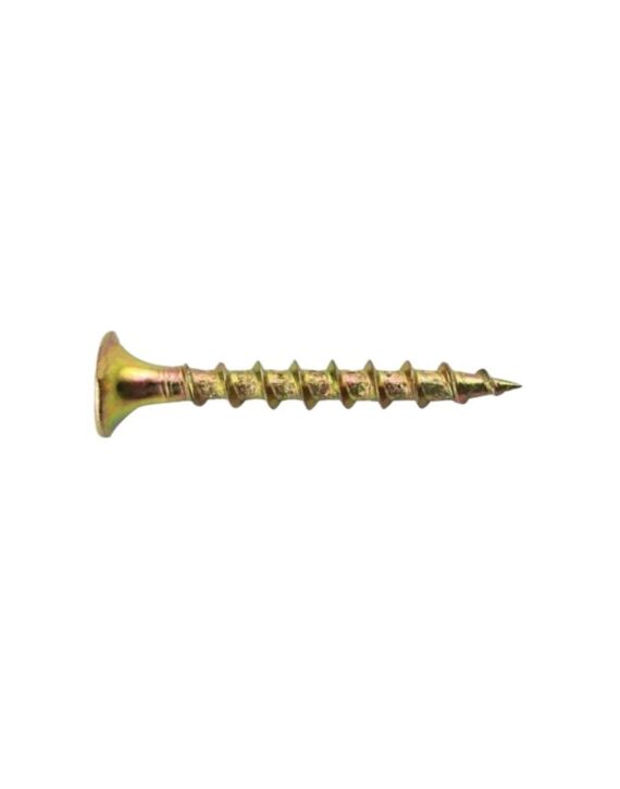 8 x 2-1/2 Drywall Screw Bugle Phillips Coarse Thread Zinc Yellow 2500/Ctn