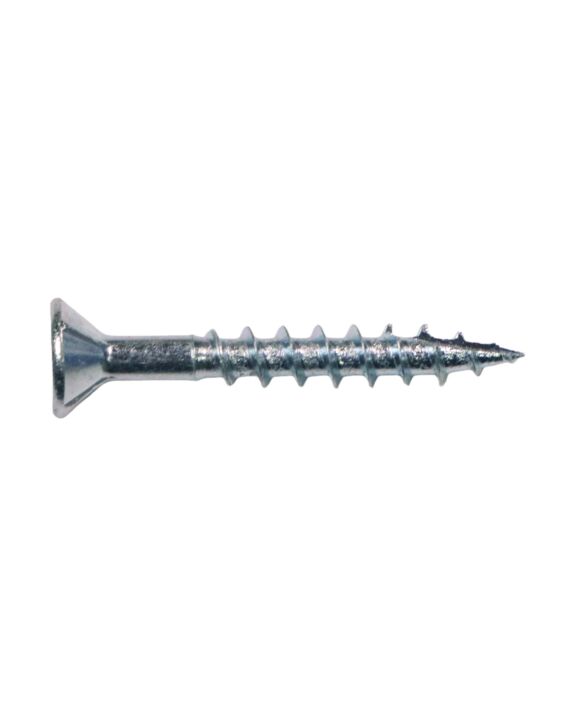 8 x 1-1/2 Flat Phillips Head Spur Screw Nibs Type 17 Zinc 6000/Ctn