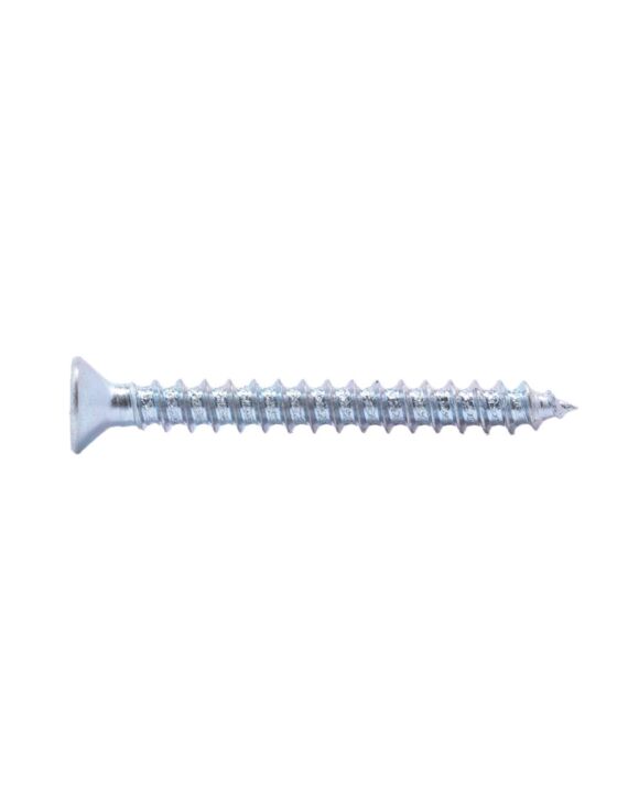 10 x 1-3/4 Flat Phillips Head Sheet Metal Screw Zinc 100/Box