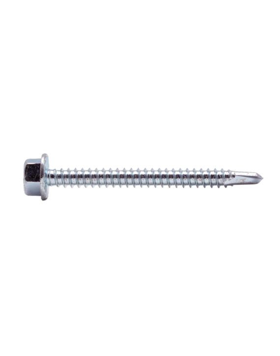 10 x 1-1/2 Hex Washer High Head Serrated Self Drilling Screw Zinc 3000/Ctn