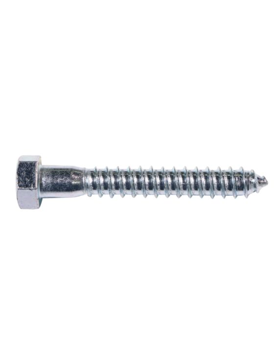 1/2 x 4 Hex Lag Screw Zinc 25/Box