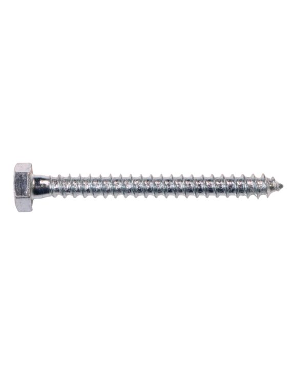 1/4 x 2-1/2 Hex Lag Screw Zinc 100/Box