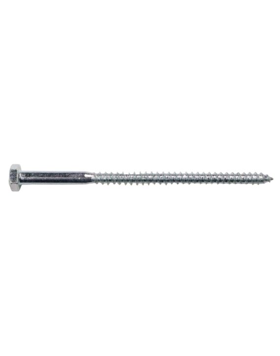 1/4 x 4 Hex Lag Screw Zinc 100/Box