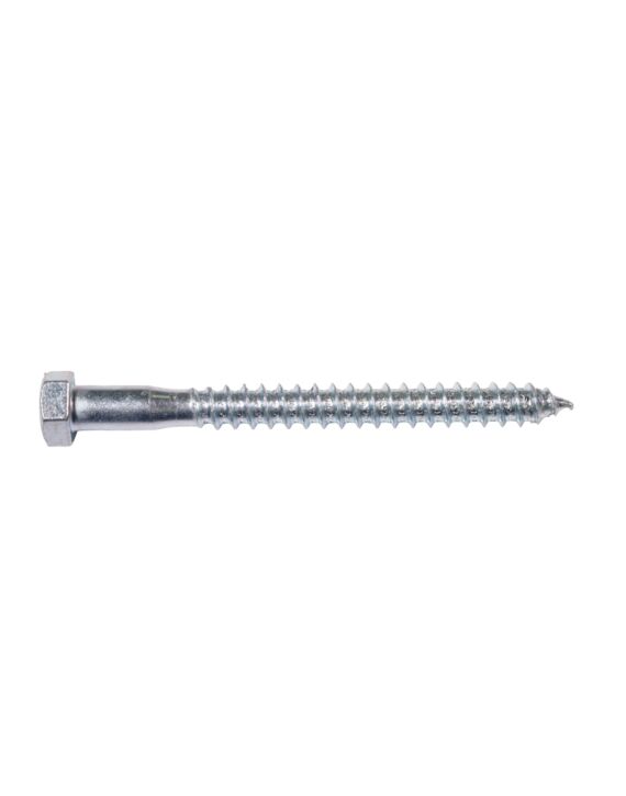 3/8 x 4 Hex Lag Screw Zinc 50/Box