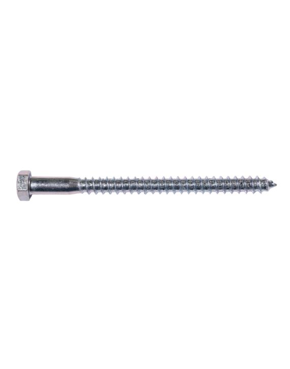 3/8 x 5 Hex Lag Screw Zinc 50/Box